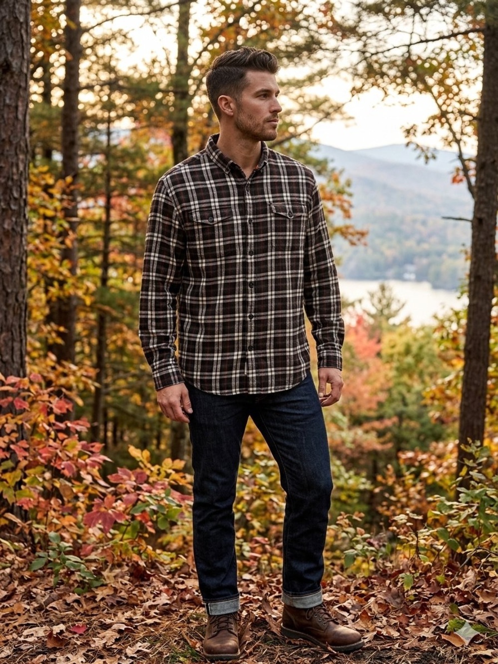 Field & Stream Flannel 100% Cotton Plaid Button-Down Shirt (XL)